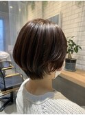 美髪/髪質改善/フェミニン/ショート/ダークアッシュ/向ヶ丘遊園