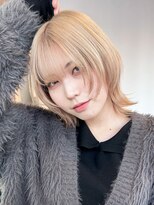 アルバム 池袋(ALBUM)&nbsp;ハイトーンウィンターウルフ_チェリーブラウンフェミニン_29399