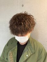 メンズサロンドットリアン(dot. lien) ツイストスパイラルパーマ刈り上げマッシュメンズヘアツーブロ