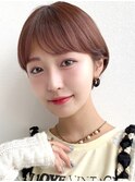 耳かけショートボブヘア