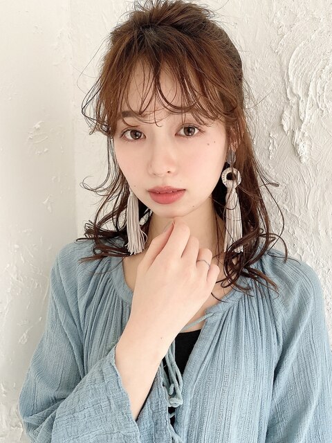 簡単アレンジ×シースルーバング☆