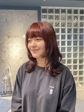 アンリオマール(an rio MAR) おしゃれなウルフレイヤー×印象的なハイライト