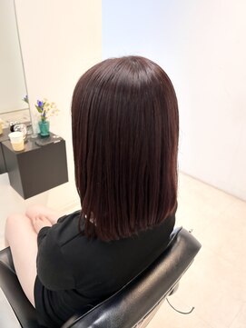 フレームポルト 並木通り店(FRAME porto) 《FRAMEportｏ》ピンクベージュ×さらつやセミロング