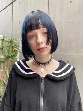 キャロルガーデンズ ボコカ 表参道(Carroll Gardens bococa) ブルーシルバー/ボブ/ブラック/デザイン【azu】