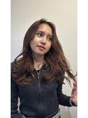 【サロンモデル】艶と透明感ブラウン