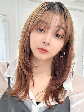 ラフィスヘアー シャルム 渋谷店(La fith hair charme) 【La fith】顔周りレイヤー×シースルーバング