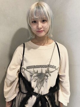 ペレ 梅田(PELE) 前髪/アンブレラカラー/こなれミディ/イメチェン/ウェーブパーマ