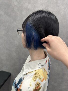 プライズ 成増店(prize) イヤリングカラー×ブルーダブルカラー成増