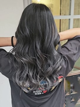 ヘアアンドビューティ ガーデン ベルモール店(HAIR AND BEAUTY GARDEN) ダブルカラーバレイヤージュベージュカラー白髪ぼかしハイライト