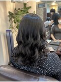 黒髪さんは艶感でコテ巻き風パーマのポテンシャルUP!!【貴也】