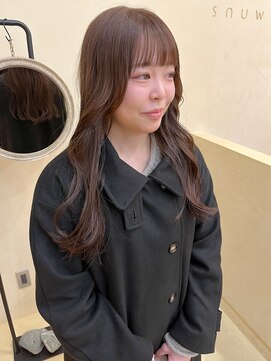 スニュウ(snuw) 【snuw_ayano】韓国風巻き/マロンベージュ/レイヤーカット