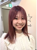 ロア ヘアーコーディネート 四条烏丸店(LoRE hair coordinate)&nbsp;ペールピンクカラー〇河津