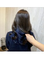 テーラヘアー 葛西店(TELA HAIR)&nbsp;ダークグレー×ネイビーブルー【TELAHAIR 葛西】
