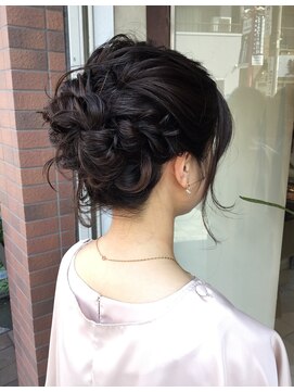 フォルムヘアデザイン 桐生店(FORME hair design) 【aica】ニュアンス系お団子アップスタイル
