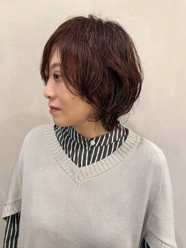 ラトリエコンタン(L´atelier Content) 【Lateliercontent asuka】ウルフに大人かわいいデザインパーマ