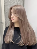 サンク 原宿 表参道(cinq)&nbsp;ハイトーンミルクティーグレージュ明るめアッシュベージュ20韓国