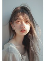 ラナ 新宿(lana)&nbsp;ロング/ブラウン/シースルーバング/【lana hair新宿】