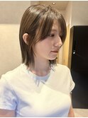 【mimura】切りっぱなしボブ アッシュ 外はねボブ 草加 谷塚