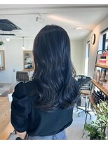 トランク ヘアー デザイン(tranq hair design)&nbsp;大人女子ツヤ髪ブルーブラック韓国風髪質改善