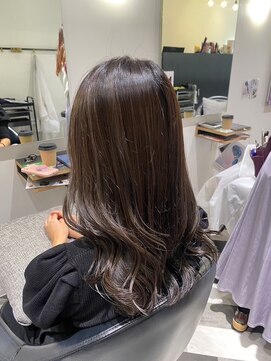 ルルディ バイ アフロディーテ銀座(luludi by APHRODITE) くびれヘア/アプリコットオレンジ/ハイライト/縮毛矯正/銀座