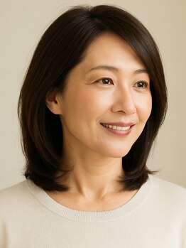 ヘアラセター 江南市河野町店(Hair Lasseter)の写真/年齢を重ねると様々な変化が表れてくる髪のお悩みも、ナチュラルに馴染むヘアスタイルに仕上げます。