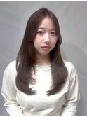 ショコラブラウンカラー×韓国レイヤー
