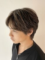 リリット(ReLit) メンズハイライトフェザーパーマラウンドマッシュ無造作マッシュ