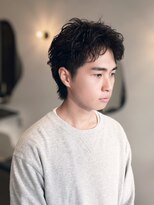 ピカイチテンジン エムスラッシュ(pikAicHi Tenjin×M.SLASH)&nbsp;メンズパーマ×ワンカール　シャドウパーマ