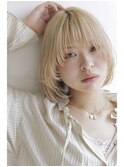 レイヤー×ボブ×ブロンド【摂津本山/髪質改善】