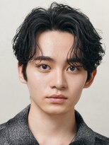 フィフス 大分(fifth)&nbsp;大分フェザーパーマメンズカットラウンドマッシュツーブロック