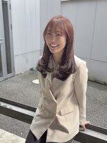 エイトヘアー(8 HAIR)&nbsp;ピンクブラウン×レイヤーカット