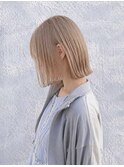 くびレイヤーエモージュ前髪モテベージュレイヤーミディ/高円寺