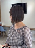 タッセルボブ×ダークグレー