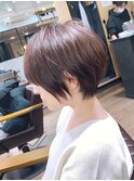 【mag &nbsp;ginza】立体感丸みショートボブ×ハイライトカラー
