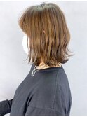 切りっぱなしボブ_Aラインボブマロンベージュ_ba331351