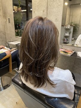 サティ(sati) ミディアムウルフ ハイライト