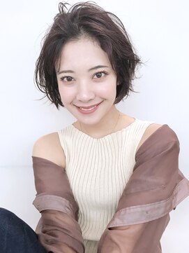 アイティーバイアルバム 下北沢店(IT by ALBUM) ニュアンスボブ_ツートンカラーアースカラーくびれヘア_7751