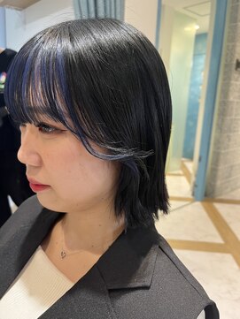 ロンドルーチェ 心斎橋(Lond luce) ダークアッシュ/ミディアムレイヤーカット［髪質改善/縮毛矯正］