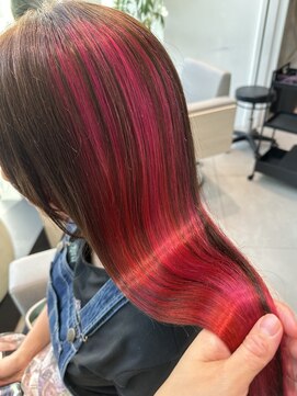 ステア ケース(stair case) ラズベリーピンクハイライト