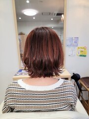 《HAIRZ》平田☆大人可愛い☆外はねレッドブラウン