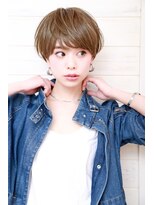 オーシャン(Ocean)&nbsp;[OCEAN Hair&Life藤原純] グレーベージュ分け目なしショート☆