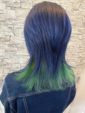 フェイブ(Fave) くびれレイヤーのツートーン派手髪☆