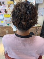 ヘアスタジオブービー&nbsp;ハンサムパーマ/刈り上げショート