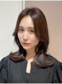 (韓国風/くびれヘア/縮毛矯正/前髪/韓国レイヤー/小顔)