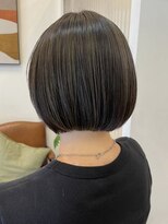 ボタンヘアー 日吉(BoTaN HAIR) 丸みボブ/アッシュブラック/フレンチカジュアル/艶髪/日吉