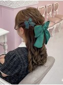 ハーフアップ