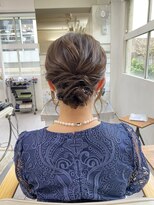 結婚ヘアセット、参列用ヘアセット、アップスタイル