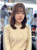 ワンカール／レイヤーカット／シースルーバング
