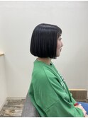 艶ボブナチュラルストレート髪質改善トリートメント【呉/広島】