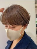 大人ショートボブ黒髪ショートカットマッシュショート前髪あり